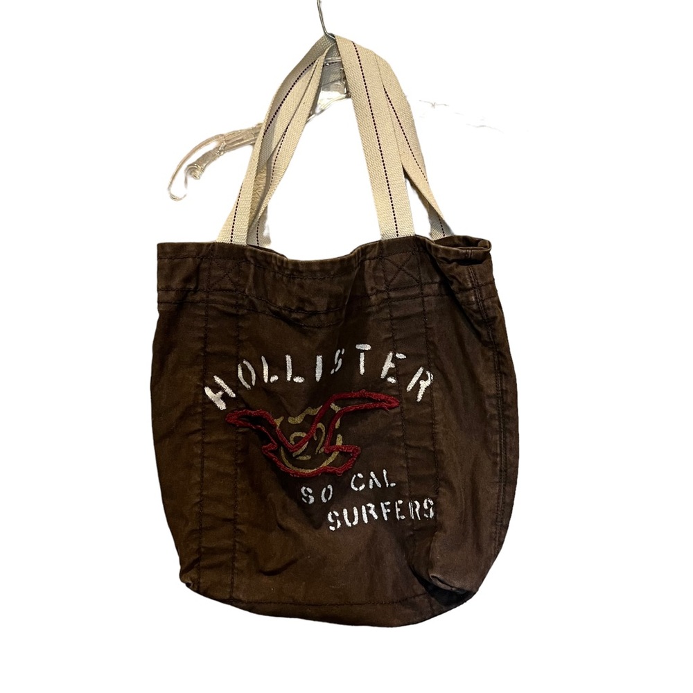 Hollister heavy duty tote bag So Cal Surfer brown